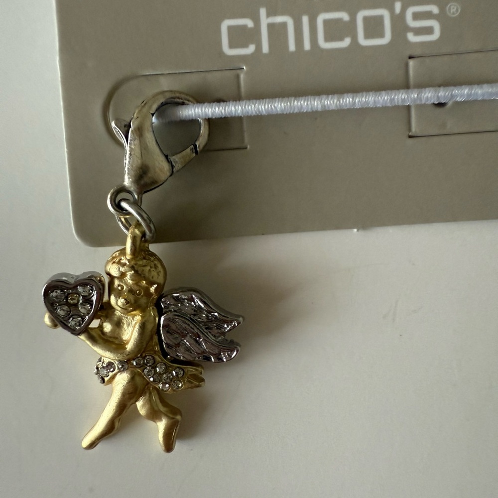 Chico's Gold and Silver Cupid Charm